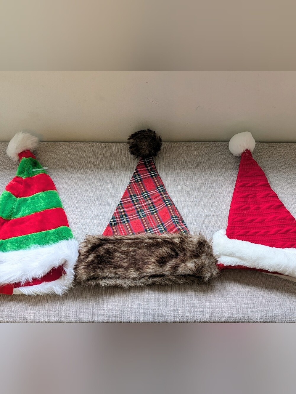 Brand New Set of 3 Christmas Santa Hats